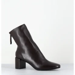 Discount HALMANERA Boots en cuir souple à talon - BETA26 BARON T MORO MARRON