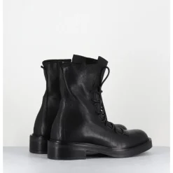 Best GARRICE LAB Boots en cuir à lacets - EMANE LAVATO NERO NOIR