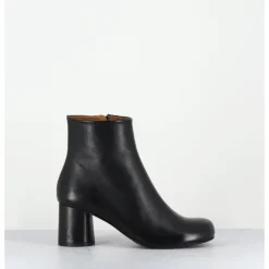Best AUDLEY Boots en cuir à talon ligne minimaliste - SAKA NAPPA BLACK NOIR
