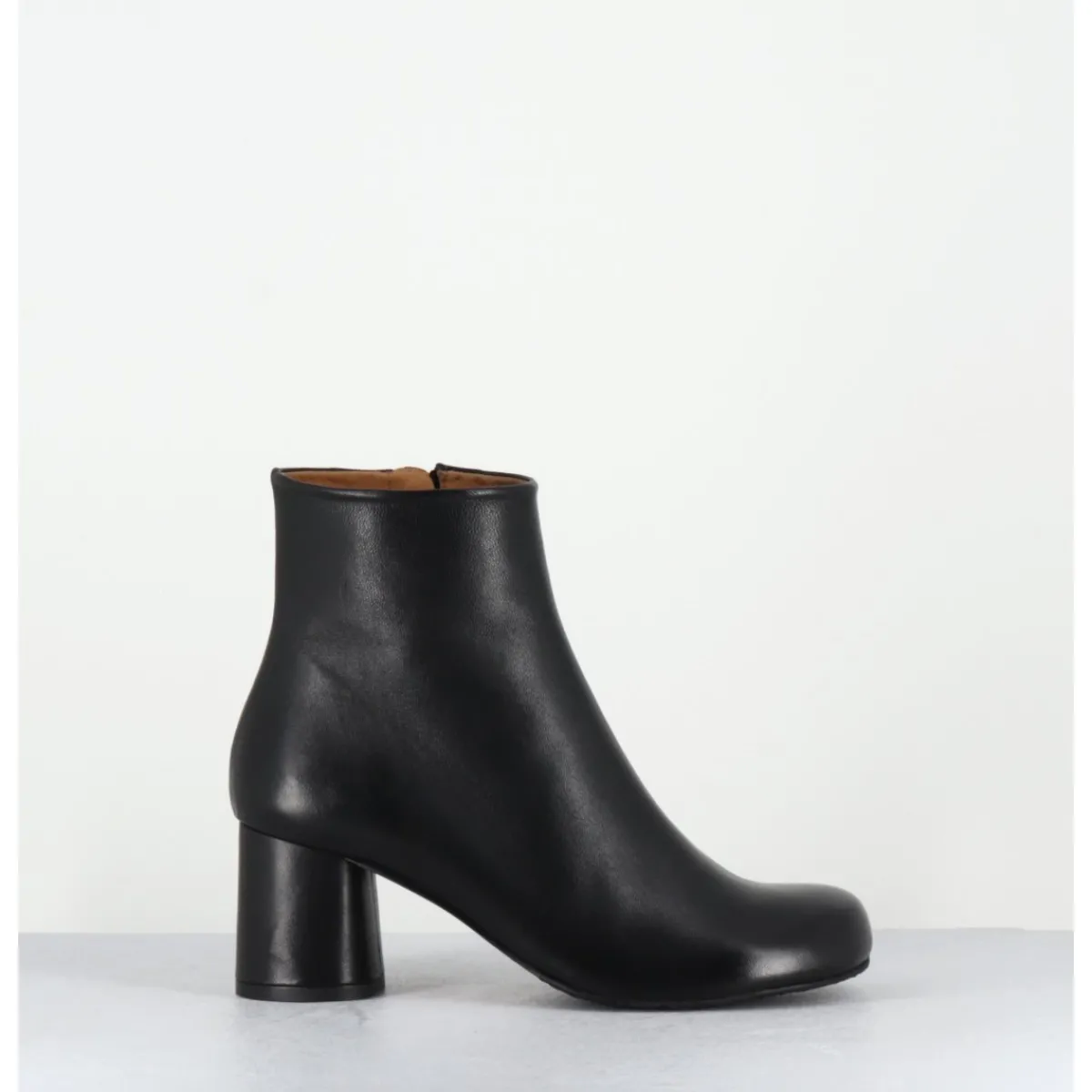Best AUDLEY Boots en cuir à talon ligne minimaliste - SAKA NAPPA BLACK NOIR