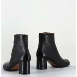 Best AUDLEY Boots en cuir à talon ligne minimaliste - SAKA NAPPA BLACK NOIR
