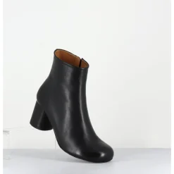 Best AUDLEY Boots en cuir à talon ligne minimaliste - SAKA NAPPA BLACK NOIR