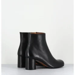Best AUDLEY Boots en cuir à talon ligne minimaliste - SAKA NAPPA BLACK NOIR