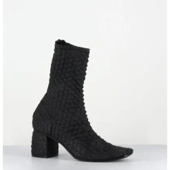 New GARRICE LAB Boots en cuir élastiqué - GATSBY ELASTICO NERO NOIR