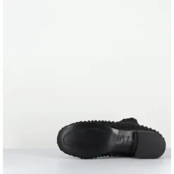 Sale GARRICE LAB Boots en cuir élastiqué petit talon rétro - OPERA ELASTICO NERO NOIR