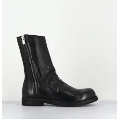 Clearance OFFICINE CREATIVE Boots en cuir lavées à zip - BULLA DD 306 T.NERO NOIR