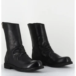 Clearance OFFICINE CREATIVE Boots en cuir lavées à zip - BULLA DD 306 T.NERO NOIR