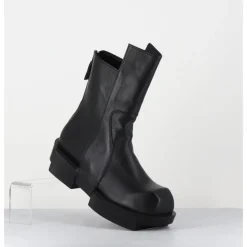 Online SDM Boots en cuir légères semelle déstructurée - GURA VITELO NERO NOIR