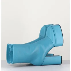 Best 3JUIN Boots en cuir souple turquoise - IARA MOK ASH BLEU