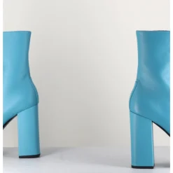 Best 3JUIN Boots en cuir souple turquoise - IARA MOK ASH BLEU