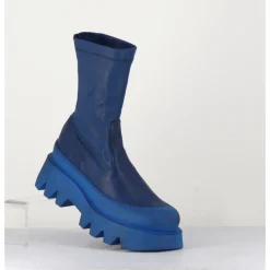 LOFINA Boots en cuir stretch - 2662 INDEMONIAT BLEU