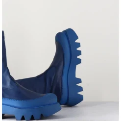 LOFINA Boots en cuir stretch - 2662 INDEMONIAT BLEU