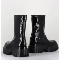 Clearance GARRICE LAB Boots en cuir vernis semelle épaisse - MELIA2 CINDY NERO NOIR