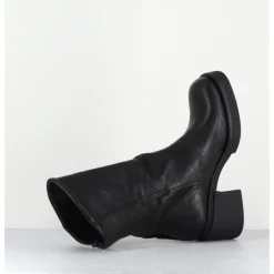 Online GARRICE LAB Boots légères esprit biker en cuir - YAMA LAVATO NERO NOIR