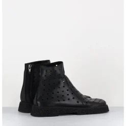 Best ANTONIO BARBATO Boots minimalistes légères en cuir ajouré - 1104 NAPPA NERO NOIR