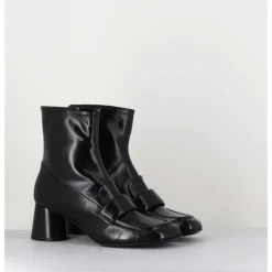 Discount HALMANERA Boots mocassins en cuir - DANI05 NERO NOIR