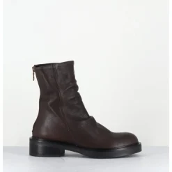 Best GARRICE LAB Boots plates en cuir - NATORI LAVATO T MORO MARRON