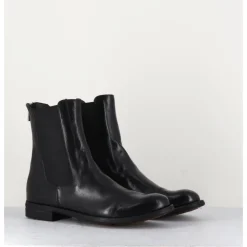 Sale OFFICINE CREATIVE Boots plates en cuir & élastique - LEXIKON073 NERO NOIR