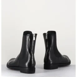 Sale OFFICINE CREATIVE Boots plates en cuir & élastique - LEXIKON073 NERO NOIR