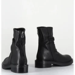 Clearance GARRICE LAB Boots plates en cuir - NATORI LAVATO NERO NOIR