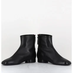 Online HALMANERA Boots plates en cuir souple -PAM26 BARON NERO NOIR