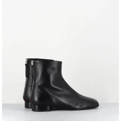 Online HALMANERA Boots plates en cuir souple -PAM26 BARON NERO NOIR