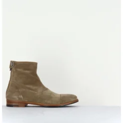 Outlet ALBERTO FASCIANI Boots plates en daim - ZOE 56067 LARICE TAUPE