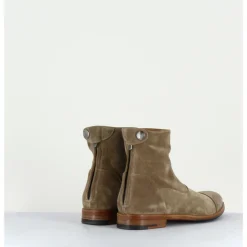 Outlet ALBERTO FASCIANI Boots plates en daim - ZOE 56067 LARICE TAUPE