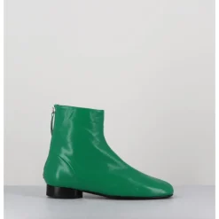 Best HALMANERA Boots plates 60s en cuir souple - PAM26 GLASE MELA VERT