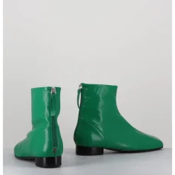 Best HALMANERA Boots plates 60s en cuir souple - PAM26 GLASE MELA VERT