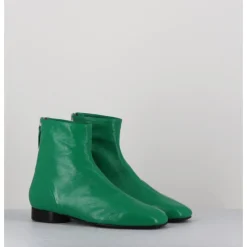 Best HALMANERA Boots plates 60s en cuir souple - PAM26 GLASE MELA VERT