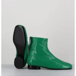 Best HALMANERA Boots plates 60s en cuir souple - PAM26 GLASE MELA VERT