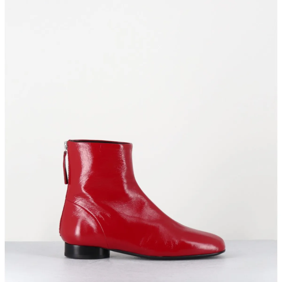 Sale HALMANERA Boots plates 60s en cuir souple - PAM26 GLAZE PASSION ROUGE