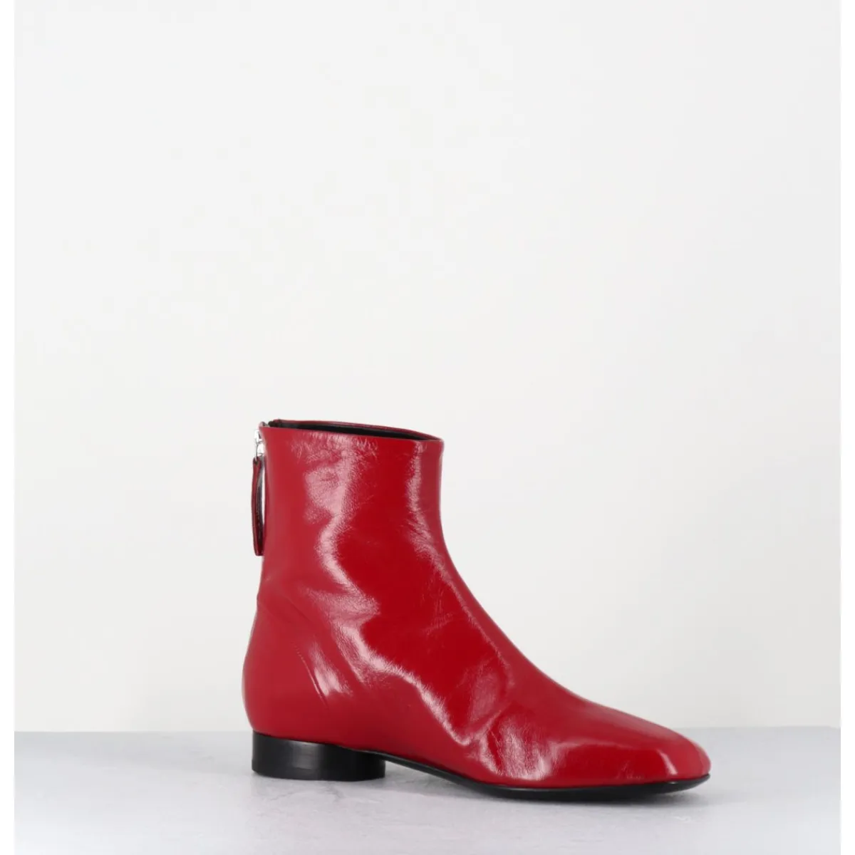 Sale HALMANERA Boots plates 60s en cuir souple - PAM26 GLAZE PASSION ROUGE