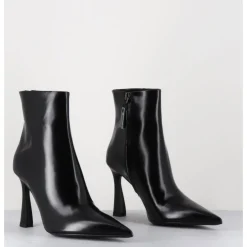 Hot PREMIATA Boots pointues talon haut cuir glacé - M6594 SPLENDID NERO NOIR