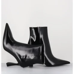 Hot PREMIATA Boots pointues talon haut cuir glacé - M6594 SPLENDID NERO NOIR