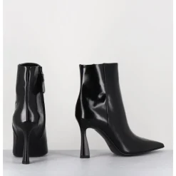 Hot PREMIATA Boots pointues talon haut cuir glacé - M6594 SPLENDID NERO NOIR