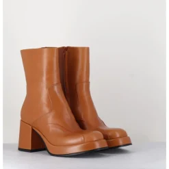 Best GARRICE LAB Boots 70s en cuir beige - ARCHI CUOIO CAMEL