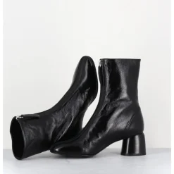 Online HALMANERA Boots 60s en cuir brillant - CAREN07 GLAZE NERO NOIR