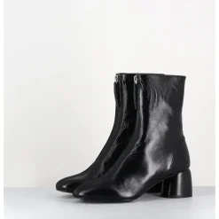 Online HALMANERA Boots 60s en cuir brillant - CAREN07 GLAZE NERO NOIR