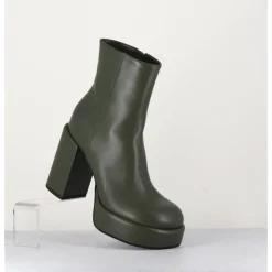 Online GARRICE LAB Boots 70s en cuir khaki - AIKO NAPPA OBEROY VERT