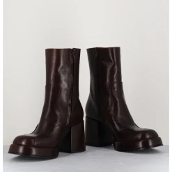 Best GARRICE LAB Boots 70s en cuir - ARCHI MORO MARRON