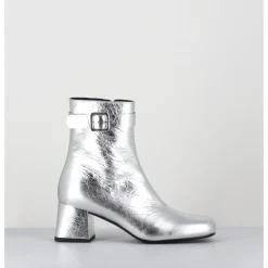 Discount ROTTA Boots 60s en cuir métallisé - XERT SCRATCH SILVER ARGENT
