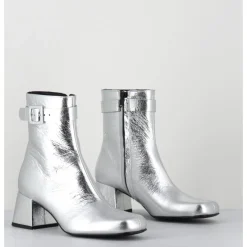 Discount ROTTA Boots 60s en cuir métallisé - XERT SCRATCH SILVER ARGENT