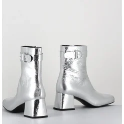 Discount ROTTA Boots 60s en cuir métallisé - XERT SCRATCH SILVER ARGENT