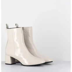 Sale GARRICE LAB Boots 60s en cuir souple crème - SAMUI3 VERLUX MILK