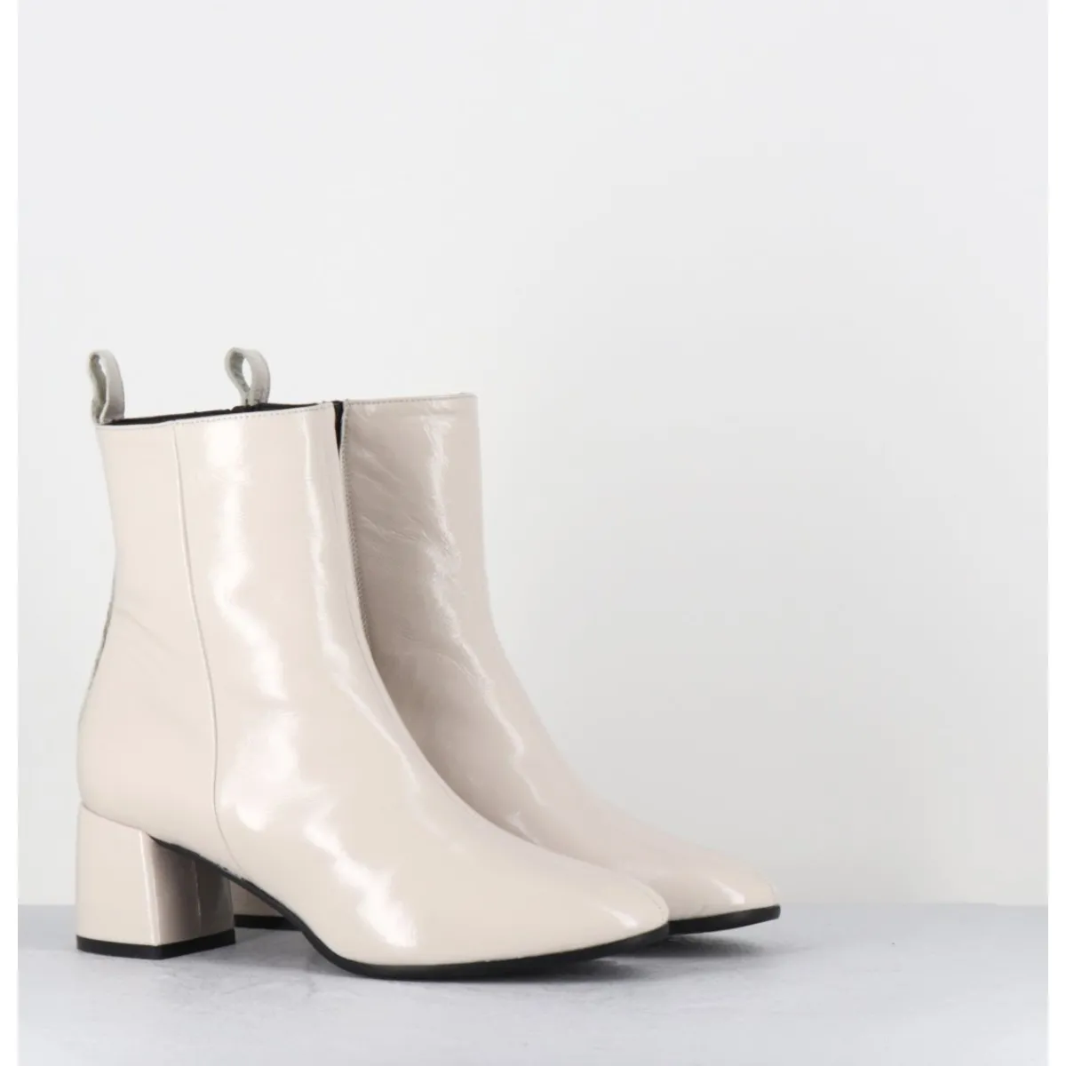 Sale GARRICE LAB Boots 60s en cuir souple crème - SAMUI3 VERLUX MILK