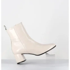 Sale GARRICE LAB Boots 60s en cuir souple crème - SAMUI3 VERLUX MILK