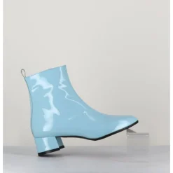 Online GARRICE LAB Boots 60s en cuir vernis - JANE VERNICE FAEDA BLEU