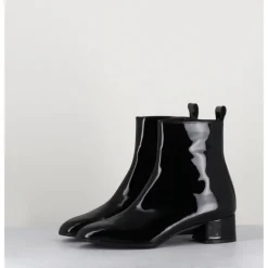 Hot GARRICE LAB Boots 60s en cuir vernis - JANE VERNICE NERO NOIR
